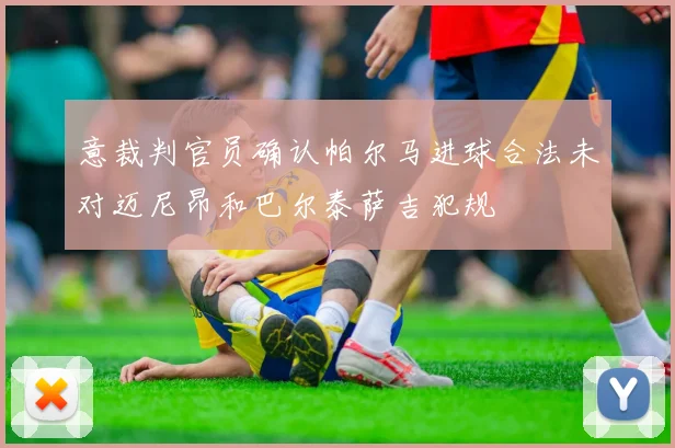 意裁判官员确认帕尔马进球合法未对迈尼昂和巴尔泰萨吉犯规
